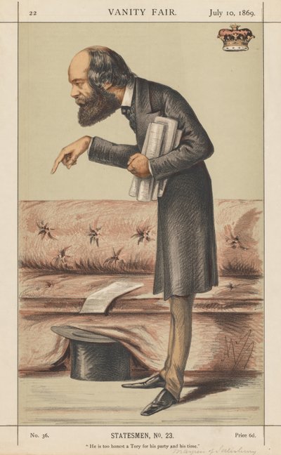 Vanity Fair: Statesman, nr. 23 "Han er en for ærlig Tory for sitt parti og sin tid" av Carlo (Ape) Pellegrini