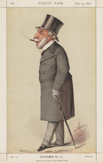 Vanity Fair: Statesman, nr. 71 "One of the Lambs of the Political Fold" av Carlo (Ape) Pellegrini