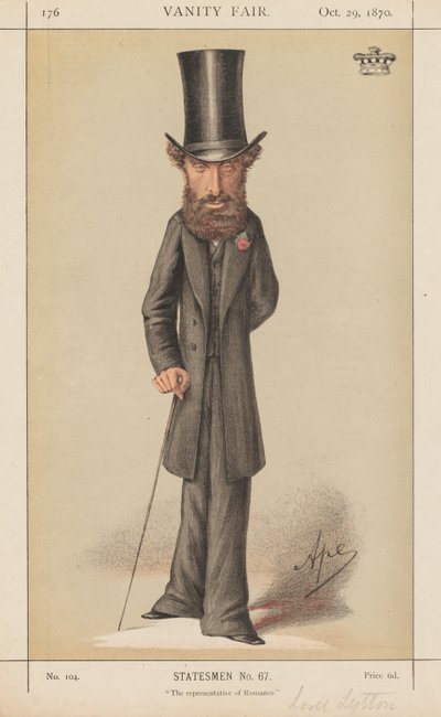 Vanity Fair: Statsmenn nr. 67 "The representative of Romance" av Carlo (Ape) Pellegrini