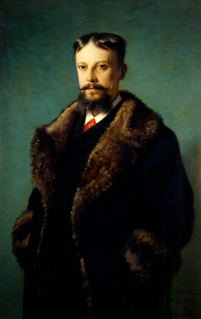 Portrett av Alfonso Serbatisti, av Carlo Ademollo (1824-1911), olje på lerret av Carlo Ademollo