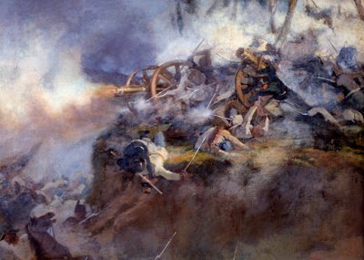 Slaget ved San Martino 24. juni 1859 (Detaljmaleri av Carlo Ademollo