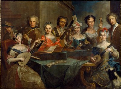 Familie av musikere av Carlo Amalfi