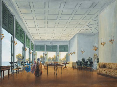Interiør i Naryshkin-palasset i Miskhor, 1841-1842. av Carlo Bossoli