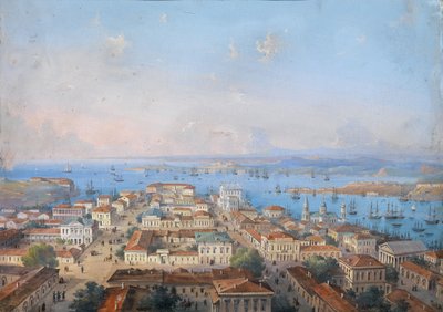 Utsikt over Sevastopol, 1860-1870-tallet av Carlo Bossoli