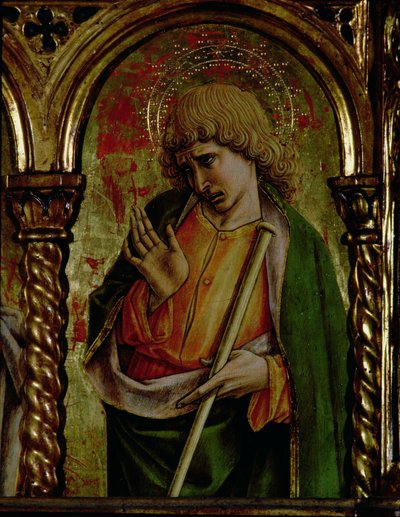 St. James the Less, detalj fra SantEmidio polyptych, 1473 tempera på paneldetalj av 76636 av Carlo Crivelli