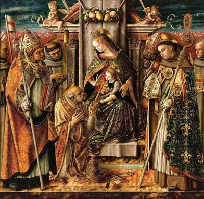 Levering av nøklene, ca. 1490 av Carlo Crivelli