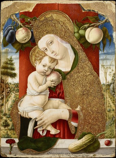 Jomfru og barn, 1482-1483 av Carlo Crivelli