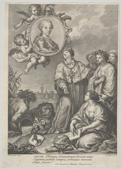 Portrett av den fremtidige hellige romerske keiser Leopold II som erkehertugen av Østerrike og..., ca. 1760-67. av Carlo Faucci