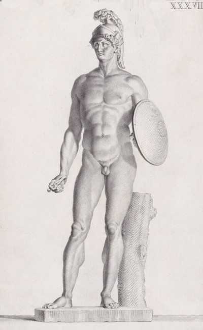 Statue av Mars, 1734 av Carlo Gregori