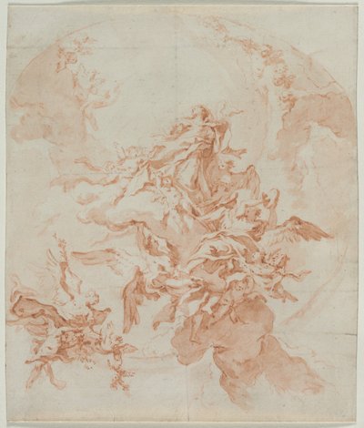 The Assumption of the Virgin, ca. 1754. av Carlo Innocenzo Carlone