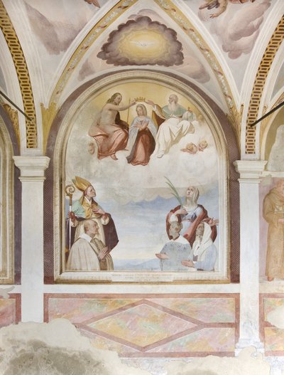 Kroning av jomfruen (fresko) av Carlo Innocenzo Carloni