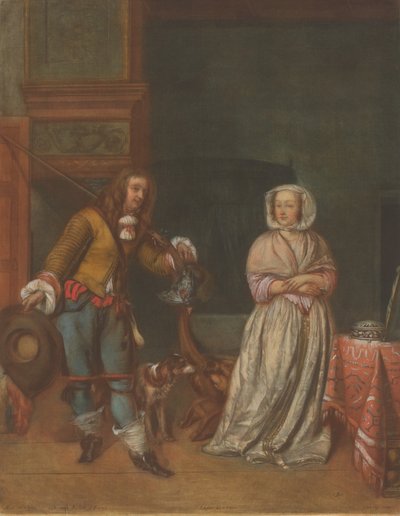 Huntsman Visiting a Lady, 17831786. av Carlo Lasinio
