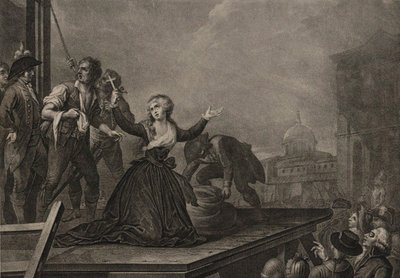 Madame Élisabeth de France, søster til kongen, før giljotinen 10. mai 1794, ca. 1795 av Carlo Lasinio