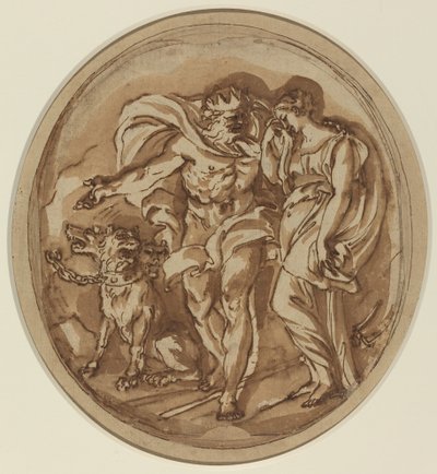 Pluto bringer proserpin til helvetes porter av Carlo Maratta
