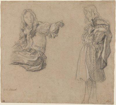 To menn i forseggjorte kostymer av Carlo Maratta