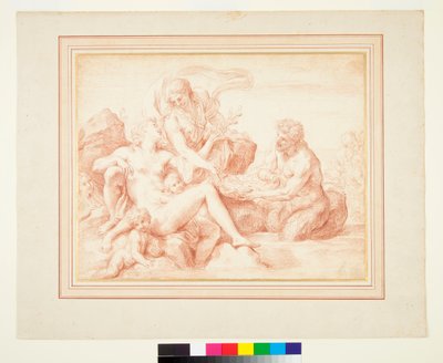 En Triton som bringer gaver til Venus av Carlo Maratta or Maratti