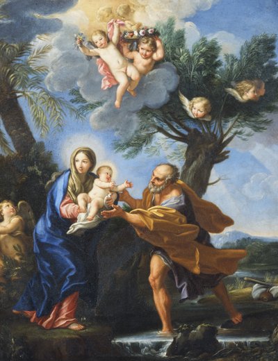 Fly til Egypt av Carlo Maratta or Maratti