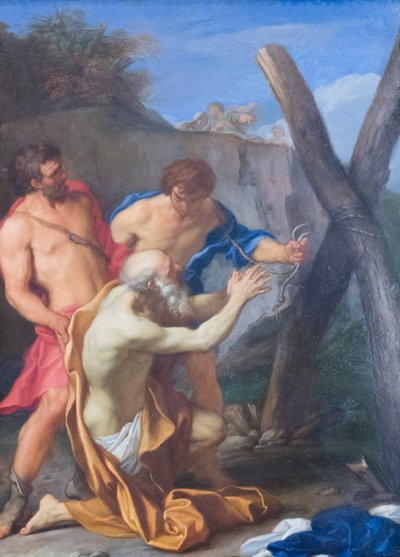Martyrium av Saint Andrew, C1600-tallet (olje på kobber) av Carlo Maratta or Maratti