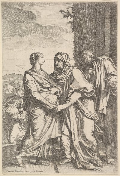 Besøket. av Carlo Maratta or Maratti