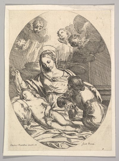 Jomfru og Barn med St. Maria Magdalena. av Carlo Maratta or Maratti