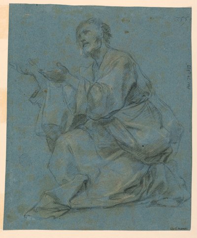Studier: To sittende menn av Carlo Maratti