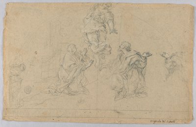 Studie av tre figurer av Carlo Maratti