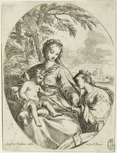 Det mystiske ekteskapet til Saint Catherine av Carlo Maratti