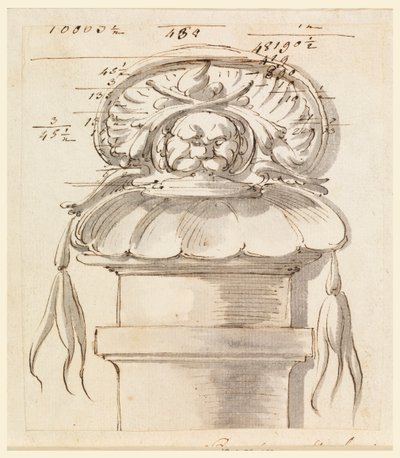 Arkitektonisk ornament. av Carlo Marchionni