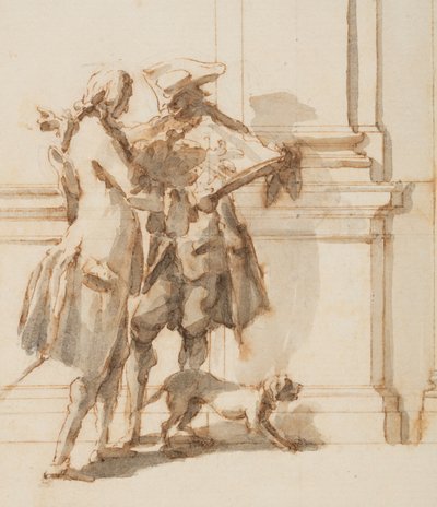 Design for Nordportalen, Grand Gallery, Villa Albani, Roma, Italia av Carlo Marchionni