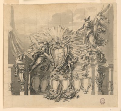 Design for utsmykning av fasaden til St. Peter