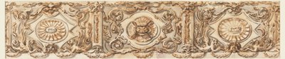 Tegning, design for en frise, ca. 1770 av Carlo Marchionni