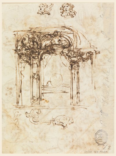 Studier av hoder av Carlo Marchionni