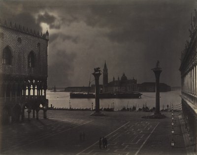 Venezia: Markus ser mot San Giorgio Maggiore, i måneskinn av Carlo Naya
