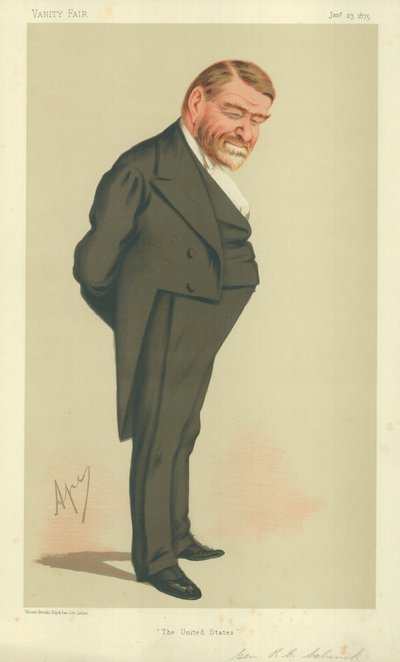 General Robert Cumming Schenck, USA, 23. januar 1875, tegneserie Vanity Fair av Carlo Pellegrini
