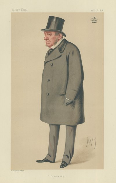 Lord Lyons (farge litho) av Carlo Pellegrini