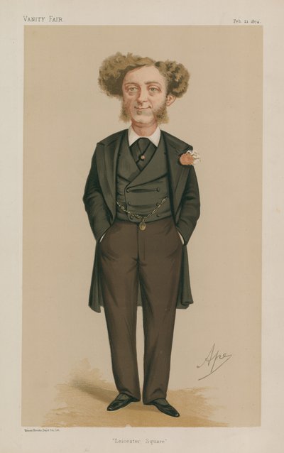 Mr Albert Grant MP; Leicester square; 21. februar 1874; Vanity Fair; tegnefilm av Carlo Pellegrini