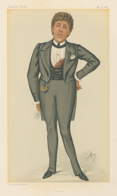 Oscar, Oscar Wilde (Vanity Fair-serien) av Carlo Pellegrini