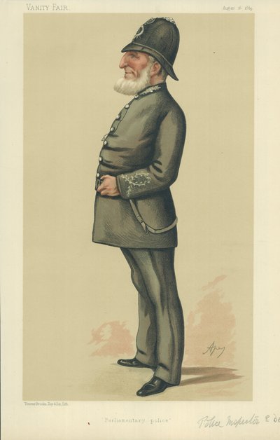 Politiinspektør Ebenezer Denning av Carlo Pellegrini