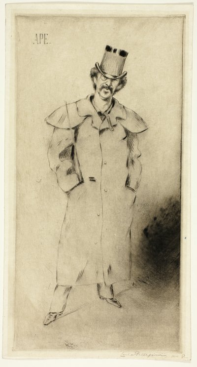Portrett av Whistler av Carlo Pellegrini