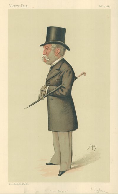 Sir Charles Lennox Wyke, The Baron, 9. februar 1884, tegneserie Vanity Fair av Carlo Pellegrini