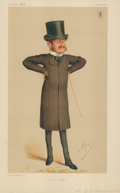 Sir George Orby Wombwell, Our Sir George, 24. januar 1874, tegneserie Vanity Fair av Carlo Pellegrini