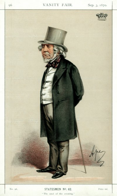 The Cool of the Evening, Lord Houghton, engelsk poet og politiker, 1870. av Carlo Pellegrini