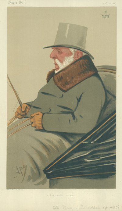 The Marquis of Tweddale, A Penninsular Veteran, 8. januar 1876, tegneserie Vanity Fair av Carlo Pellegrini