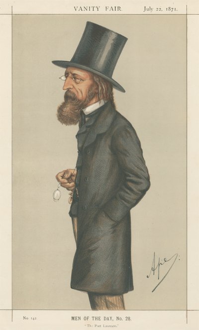 The Poet Laureate, Lord A. Tennyson (Vanity Fair-serien) av Carlo Pellegrini