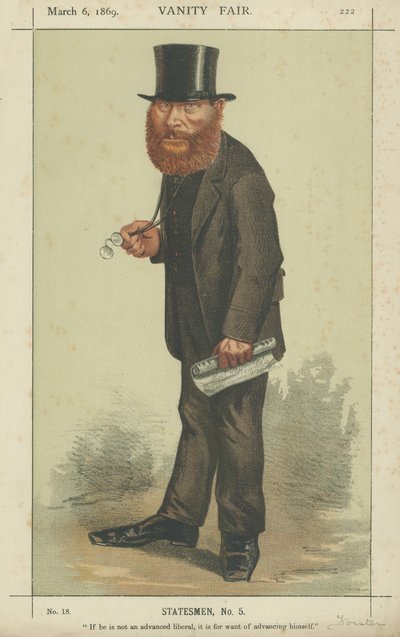The Right Hon W E Forster av Carlo Pellegrini