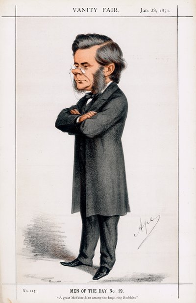 Thomas Henry Huxley , britisk biolog, 1871 av Carlo Pellegrini