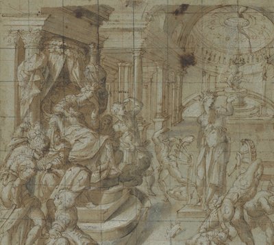 Martyrdommen til St. Katarina av Alexandria, 1560-70. av Carlo Portelli
