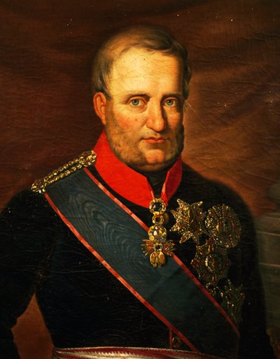 Portrett av Frans I av de to Siciliene (olje på lerret) av Carlo de Falco