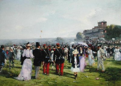 The End of the Races at Auteuil, ca. 1893 (olje på lerret) av Carlton Alfred Smith