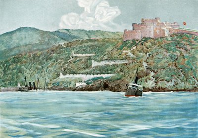 Inngangen til Santiago havn, 7. juli 1898 av Carlton Theodore Chapman